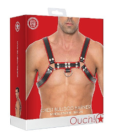 Chest Bulldog Harness - L XL Red