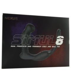 SIMUL8 Vibrating Anal, Cock & Ball Toy
