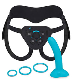 b-Vibe Beginners Strap-on Harness 6 In Dong