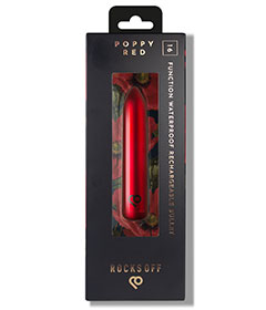 Rocks Off 16 Speed Rechargeable Bullet Vibrator - Red