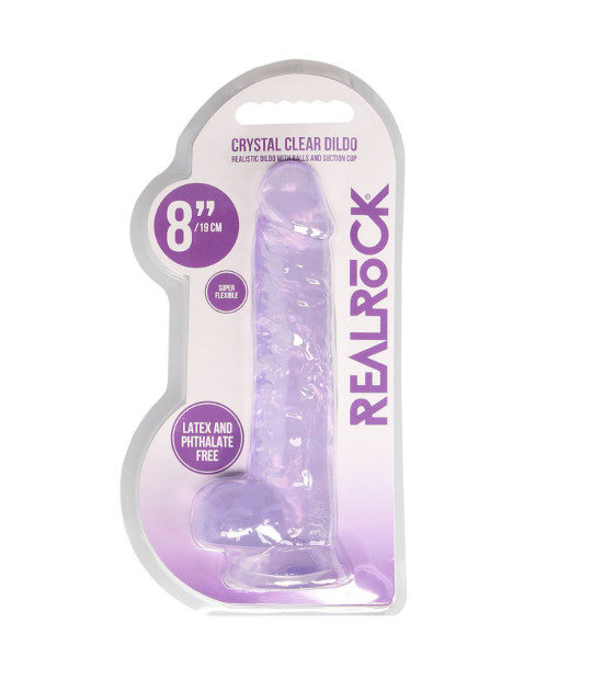 Realrock Crystal Clear 8Inch Purple