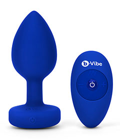 B-Vibe Vibe Jewel Plug Navy L/XL