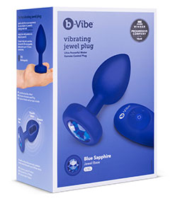 B-Vibe Vibe Jewel Plug Navy L/XL
