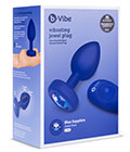 B-Vibe Vibe Jewel Plug Navy L/XL