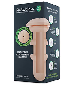 Autoblow Silicone Anus Sleeve White