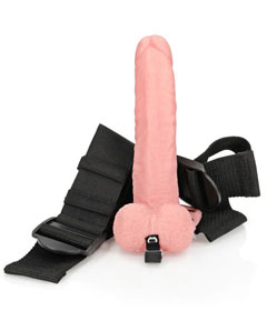 Realrock Hollow Strapon 7 Inch Flesh