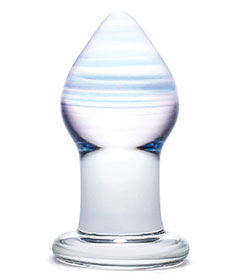 Glas Amethyst Rain Butt Plug